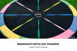 Kahuna 12ft Trampoline Replacement Spring Mat - Rainbow - Side View