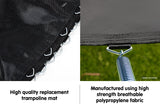 Kahuna 12ft Trampoline Replacement Spring Mat - Rainbow - 45-Degree Angle