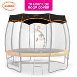 Kahuna 10ft Removable Twister Trampoline Roof Shade Cover - Front View