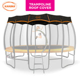 Kahuna 12ft Removable Twister Trampoline Roof Shade Cover - Front View