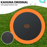 Kahuna Twister 12ft Springless Trampoline Outdoor Mat Pad Net Ladder - Top-Down View