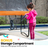 Kahuna Twister 12ft Springless Trampoline Outdoor Mat Pad Net Ladder - Low Angle