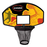 Kahuna Trampoline Basketball Ring Set with Mini Ball and Pump - Front View