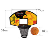 Kahuna Trampoline Basketball Ring Set with Mini Ball and Pump - 45-Degree Angle