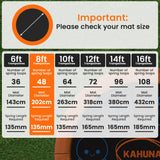 Kahuna 8ft Replacement Trampoline Jumping Mat - Emoji - Low Angle