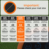 Kahuna 10ft Replacement Trampoline Jumping Mat - Emoji - Low Angle