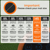 Kahuna 14ft Replacement Trampoline Jumping Mat - Emoji - Low Angle