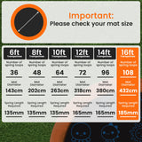 Kahuna 16ft Replacement Trampoline Jumping Mat - Emoji - Low Angle