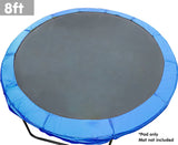 Kahuna 8ft Replacement Reinforced Outdoor Round Trampoline Safety Spring Pad Cover (8 Feet) - Front View