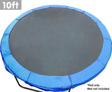 Kahuna 10ft Trampoline Replacement Pad Round - Blue - Front View