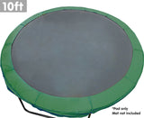 Kahuna 10ft Trampoline Replacement Spring Pad Round Cover - Green - Front View