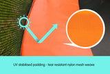 Kahuna 8ft Trampoline Replacement Pad Round - Orange - Top-Down View