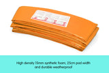 Kahuna 8ft Trampoline Replacement Pad Round - Orange - Close-Up Angle