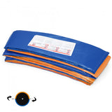 Kahuna 12ft Trampoline Reversible Replacement Pad Round - Orange/Blue - Front View