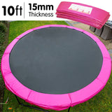 Kahuna 10ft Trampoline Replacement Pad Round - Pink - Side View
