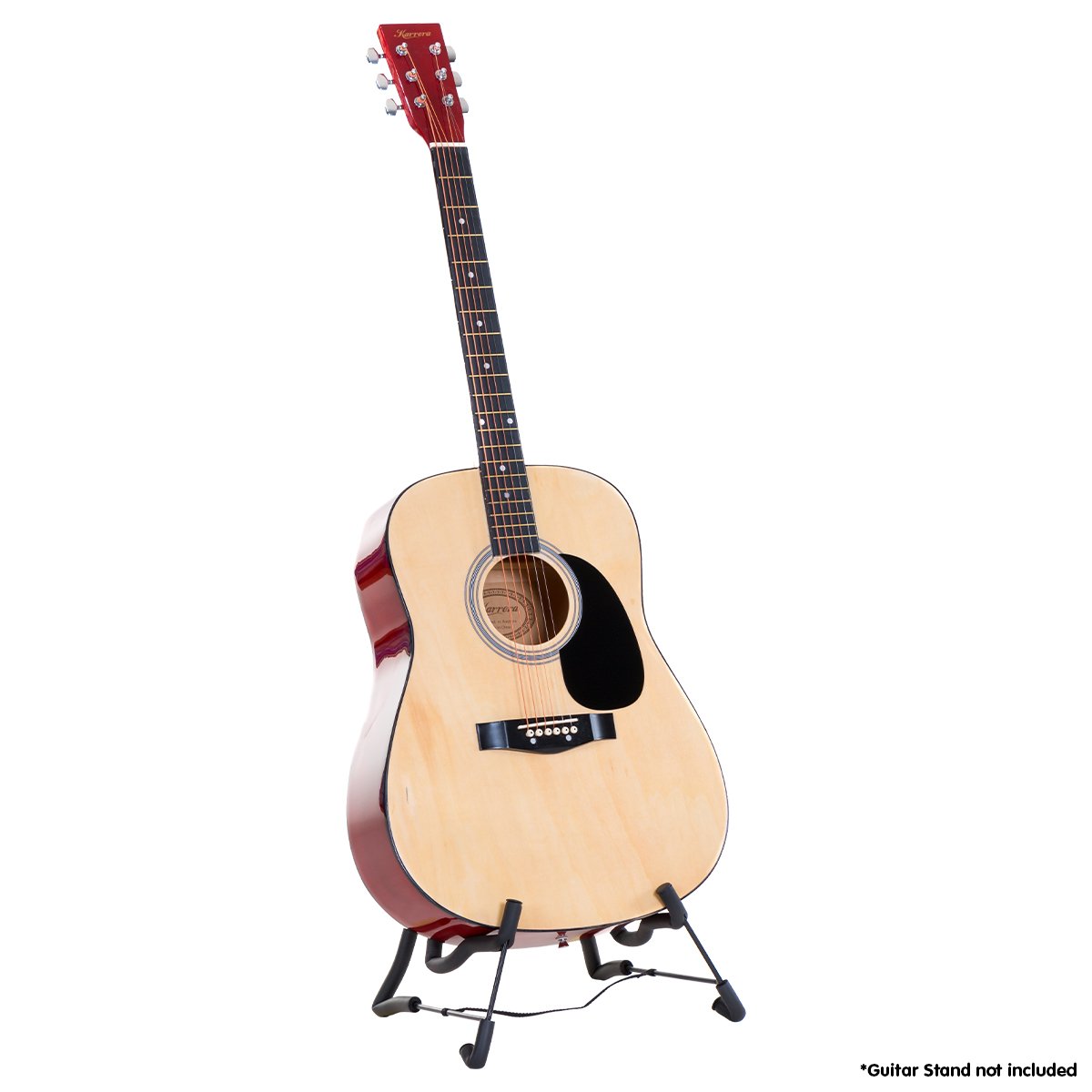 Karrera 41-inch Natural Acoustic Guitar Set with Carry Bag and Accessories