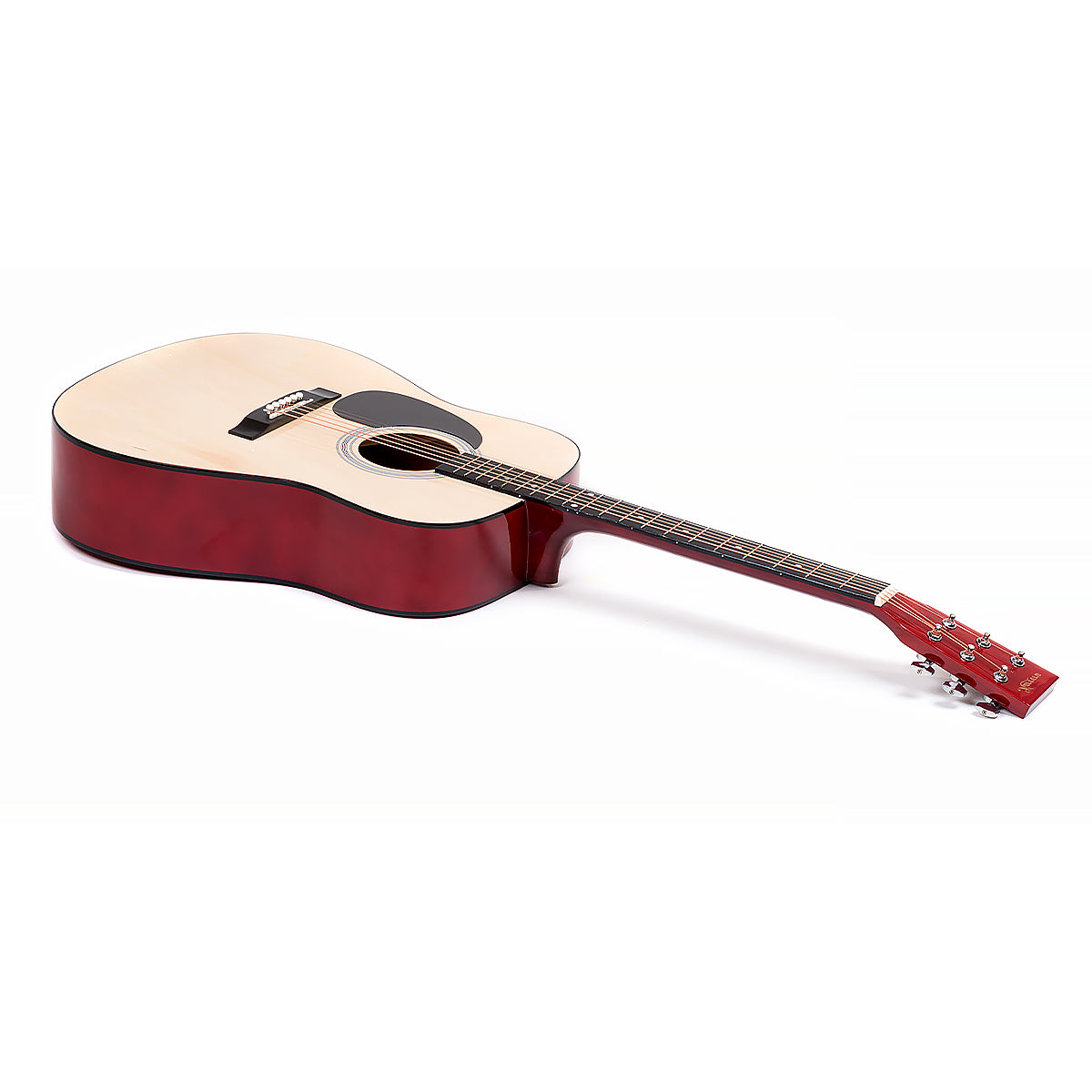 Karrera 41-inch Natural Acoustic Guitar Set with Carry Bag and Accessories