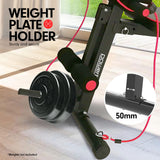Powertrain Adjustable FID Home Gym Bench with Preacher Curl Pad - Rear View