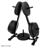 Powertrain Weight Plates Storage Home Gym Rack - Front View