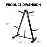 Powertrain Weight Plates Storage Home Gym Rack - Side View