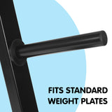 Powertrain Weight Plates Storage Home Gym Rack - Top-Down View