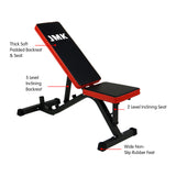 Powertrain Adjustable Incline Decline Home Gym Bench - Front View