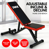 Powertrain Adjustable Incline Decline Home Gym Bench - Close-Up Angle