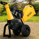 Ducar 70p 3600 Rpm Yellow Black Wood Chipper Shredder Mulcher Grinder Recoil & Electrical Starting System 100mm Capacity Ohv 4-stroke Engine 212cc Unleaded Petrol - Extra Image