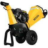 Ducar 70p 3600 Rpm Yellow Black Wood Chipper Shredder Mulcher Grinder Recoil & Electrical Starting System 100mm Capacity Ohv 4-stroke Engine 212cc Unleaded Petrol - Extra Image