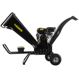 Ducar K70 7HP Wood Chipper Shredder Mulcher Grinder Petrol in Black - Front View