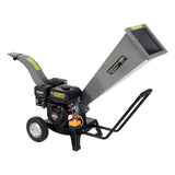 Ducar 7hp Wood Chipper Shredder Mulcher Grinder Petrol Silver - Front View