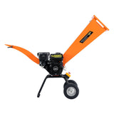 Ducar 7hp Wood Chipper Shredder Mulcher Grinder Petrol Orange - Front View
