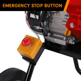 Ducar 7hp Wood Chipper Shredder Mulcher Grinder Petrol Red - Low Angle