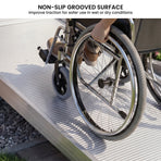 Kartrite 8ft Aluminium Wheelchair Ramp 380kg Heavy Duty Portable Non-Slip Access Ramp for Mobility Scooter