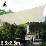 Wallaroo Waterproof Outdoor Shade Sail Sun Cloth Square 2.5x2.5M - 45-Degree Angle
