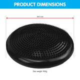Powertrain Yoga Stability Disc Home Gym Pilates Balance Trainer Black - 45-Degree Angle