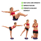 Powertrain Yoga Stability Disc w/ Pump Home Gym Pilate Balance Trainer - Purple - Extra Image