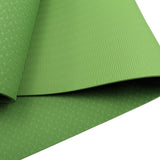 Powertrain Eco-friendly Dual Layer 6mm Yoga Mat | Olive | Non-slip Surface And Carry Strap For Ultimate Comfort And Portability - Top-Down View