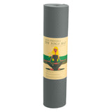 Powertrain Eco-friendly Dual Layer 6mm Yoga Mat | Slate Grey | Non-slip Surface And Carry Strap For Ultimate Comfort And Portability - Rear View