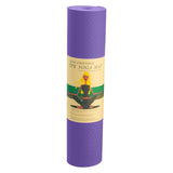 Powertrain Eco-friendly Dual Layer 6mm Yoga Mat | Dark Lavender | Non-slip Surface And Carry Strap For Ultimate Comfort And Portability - Rear View