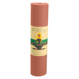 Powertrain Eco-friendly Dual Layer 6mm Yoga Mat | Peach | Non-slip Surface And Carry Strap For Ultimate Comfort And Portability - Rear View
