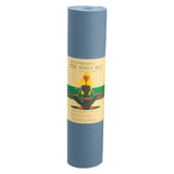 Powertrain Eco-friendly Dual Layer 6mm Yoga Mat | Sky Blue | Non-slip Surface And Carry Strap For Ultimate Comfort And Portability - Rear View