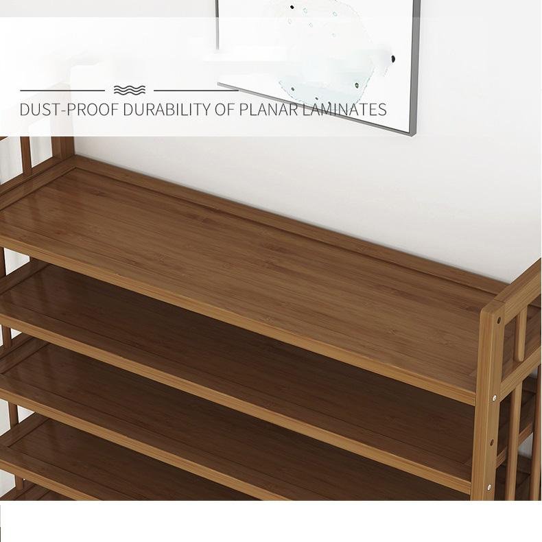 10 Tier Tower Bamboo Wooden Shoe Rack Corner Shelf Stand Storage Organizer, image 5