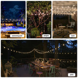 20M Festoon String Lights Kits Christmas Wedding Party Waterproof outdoor - Extra Image