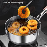 Premium 316 Stainless Steel Non-Stick 22cm Milk Pot with Double-Sided Honeycomb Design - Top-Down View