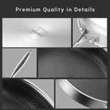 316 Stainless Steel Frying Pan Non-Stick Cooking Frypan Cookware 32cm Honeycomb Single Sided without lid - Rear View