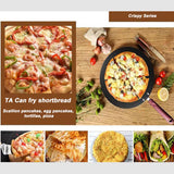 32cm Nonstick Frying Indian Tava Dosa Chapati Pan Flat Skillet Griddle Pan - Side View