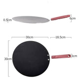 32cm Nonstick Frying Indian Tava Dosa Chapati Pan Flat Skillet Griddle Pan - Close-Up Angle