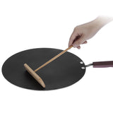 32cm Nonstick Frying Indian Tava Dosa Chapati Pan Flat Skillet Griddle Pan - Low Angle