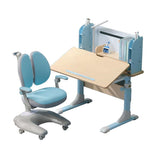 Height Adjustable Children Kids Ergonomic Study Desk Chair Set 80cm Blue AU - Extra Image